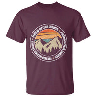 Perseid Meteor Shower T Shirt Shooting Stars Astronomy Vintage Retro Mountain - Wonder Print Shop