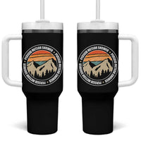 Perseid Meteor Shower Tumbler With Handle Shooting Stars Astronomy Vintage Retro Mountain - Wonder Print Shop