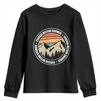 Perseid Meteor Shower Youth Sweatshirt Shooting Stars Astronomy Vintage Retro Mountain - Wonder Print Shop