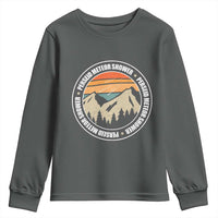 Perseid Meteor Shower Youth Sweatshirt Shooting Stars Astronomy Vintage Retro Mountain - Wonder Print Shop