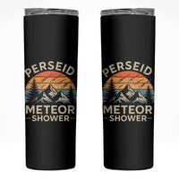 Perseid Meteor Shower Skinny Tumbler Shooting Stars Astronomy Vintage Mountain - Wonder Print Shop