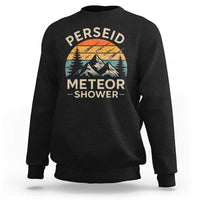 Perseid Meteor Shower Sweatshirt Shooting Stars Astronomy Vintage Mountain - Wonder Print Shop