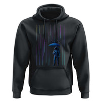 Perseid Meteor Shower Raining Astronaut With Umbrella Hoodie - Wonder Print Shop