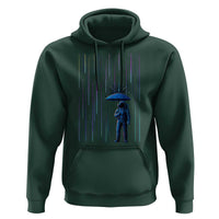 Perseid Meteor Shower Raining Astronaut With Umbrella Hoodie - Wonder Print Shop
