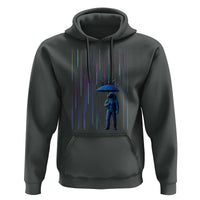Perseid Meteor Shower Raining Astronaut With Umbrella Hoodie - Wonder Print Shop