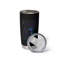 Perseid Meteor Shower Raining Astronaut With Umbrella Tumbler Cup - Wonder Print Shop
