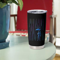 Perseid Meteor Shower Raining Astronaut With Umbrella Tumbler Cup - Wonder Print Shop
