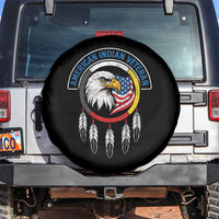 American Indian Veteran Spare Tire Cover Native American Veteran Eagle Dreamcatcher - Wonder Print Shop
