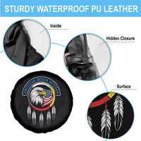 American Indian Veteran Spare Tire Cover Native American Veteran Eagle Dreamcatcher - Wonder Print Shop