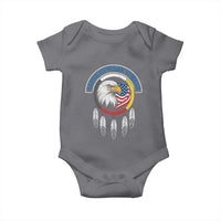 American Indian Veteran Baby Onesie Native American Veteran Eagle Dreamcatcher - Wonder Print Shop