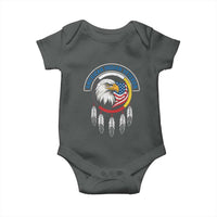 American Indian Veteran Baby Onesie Native American Veteran Eagle Dreamcatcher - Wonder Print Shop