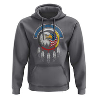 American Indian Veteran Hoodie Native American Veteran Eagle Dreamcatcher - Wonder Print Shop