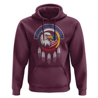 American Indian Veteran Hoodie Native American Veteran Eagle Dreamcatcher - Wonder Print Shop