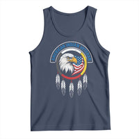 American Indian Veteran Tank Top Native American Veteran Eagle Dreamcatcher - Wonder Print Shop