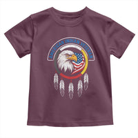 American Indian Veteran Toddler T Shirt Native American Veteran Eagle Dreamcatcher - Wonder Print Shop