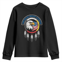 American Indian Veteran Youth Sweatshirt Native American Veteran Eagle Dreamcatcher - Wonder Print Shop