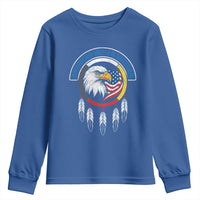 American Indian Veteran Youth Sweatshirt Native American Veteran Eagle Dreamcatcher - Wonder Print Shop
