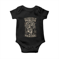 In A World Full Of Princess Be A Valkyrie Baby Onesie Viking Norse Mythology - Wonder Print Shop