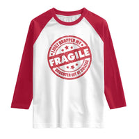 Fragile I Just Dropped My Daughter Off At College Raglan Shirt Drop Off Parents Vintage Star - Wonder Print Shop