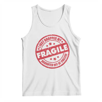 Fragile I Just Dropped My Daughter Off At College Tank Top Drop Off Parents Vintage Star - Wonder Print Shop