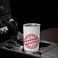 Fragile I Just Dropped My Daughter Off At College Tumbler Cup Drop Off Parents Vintage Star - Wonder Print Shop