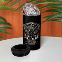 Christian Firefighter 4 in 1 Can Cooler Tumbler When You Walk Through The Fire You Shall Not Be Burned American Flag
