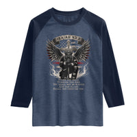 Christian Firefighter Raglan Shirt When You Walk Through The Fire You Shall Not Be Burned American Flag