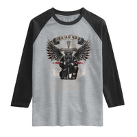 Christian Firefighter Raglan Shirt When You Walk Through The Fire You Shall Not Be Burned American Flag