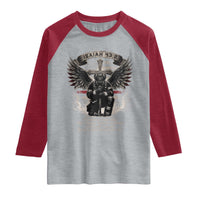 Christian Firefighter Raglan Shirt When You Walk Through The Fire You Shall Not Be Burned American Flag