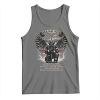 Christian Firefighter Tank Top When You Walk Through The Fire You Shall Not Be Burned American Flag