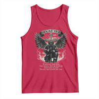 Christian Firefighter Tank Top When You Walk Through The Fire You Shall Not Be Burned American Flag