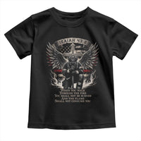 Christian Firefighter Toddler T Shirt When You Walk Through The Fire You Shall Not Be Burned American Flag