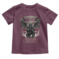 Christian Firefighter Toddler T Shirt When You Walk Through The Fire You Shall Not Be Burned American Flag