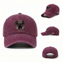Christian Firefighter Washed Cotton Baseball Cap When You Walk Through The Fire You Shall Not Be Burned American Flag
