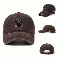 Christian Firefighter Washed Cotton Baseball Cap When You Walk Through The Fire You Shall Not Be Burned American Flag