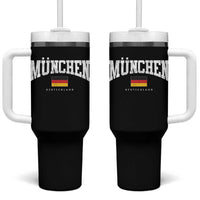 Munchen Deutschland Germany Tumbler With Handle Vintage Athletic Sports Design