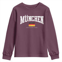Munchen Deutschland Germany Youth Sweatshirt Vintage Athletic Sports Design