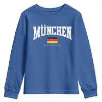Munchen Deutschland Germany Youth Sweatshirt Vintage Athletic Sports Design