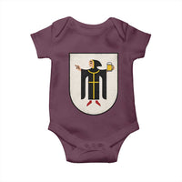 Funny Munich Oktoberfest Munchen Coat of Arms Baby Onesie Münchner Kindl Beer Drinking