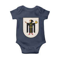Funny Munich Oktoberfest Munchen Coat of Arms Baby Onesie Münchner Kindl Beer Drinking