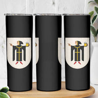 Funny Munich Oktoberfest Munchen Coat of Arms Skinny Tumbler Münchner Kindl Beer Drinking