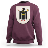 Funny Munich Oktoberfest Munchen Coat of Arms Sweatshirt Münchner Kindl Beer Drinking