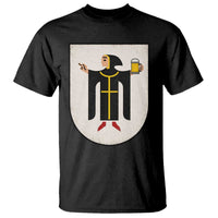 Funny Munich Oktoberfest Munchen Coat of Arms T Shirt Münchner Kindl Beer Drinking