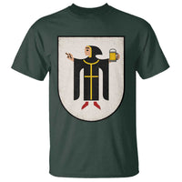 Funny Munich Oktoberfest Munchen Coat of Arms T Shirt Münchner Kindl Beer Drinking