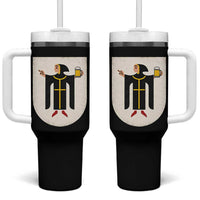 Funny Munich Oktoberfest Munchen Coat of Arms Tumbler With Handle Münchner Kindl Beer Drinking