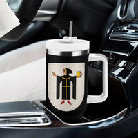 Funny Munich Oktoberfest Munchen Coat of Arms Tumbler With Handle Münchner Kindl Beer Drinking