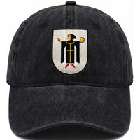 Funny Munich Oktoberfest Munchen Coat of Arms Washed Cotton Baseball Cap Münchner Kindl Beer Drinking