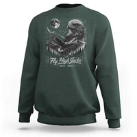 Fly High Jackie Eagle Sweatshirt Memorial Tribute Nature Supports California Wildlife