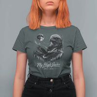 Fly High Jackie Eagle T Shirt For Women Memorial Tribute Nature Supports California Wildlife