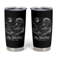 Fly High Jackie Eagle Tumbler Cup Memorial Tribute Nature Supports California Wildlife